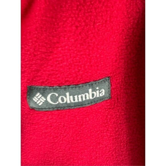 Columbia Boys Red Fleece Jacket Size XL 18/20 - Picture 3 of 5